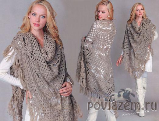 Шаль крючком
