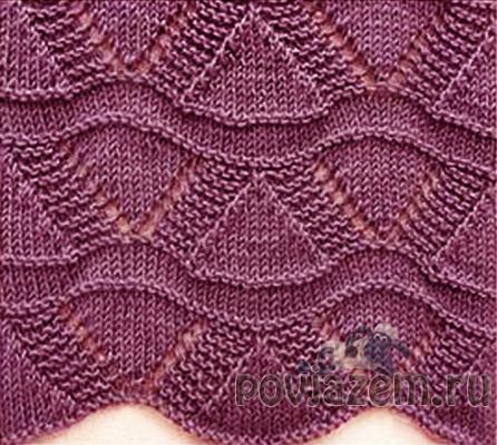 Узор спицами