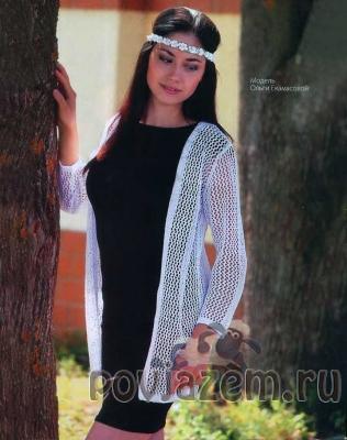 Кардиган спицами