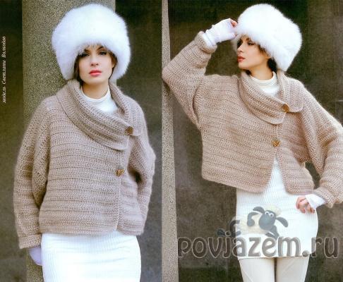 Жакет крючком