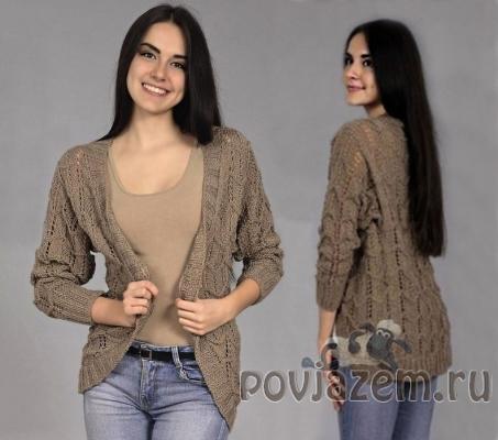Кардиган спицами