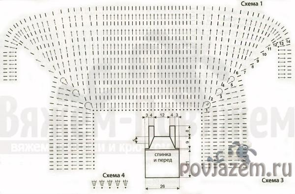 Топ для девочки крючком