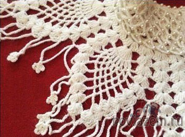 Манишка крючком