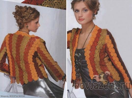 Жакет крючком