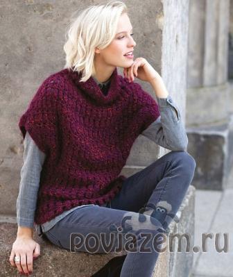 Пуловер крючком