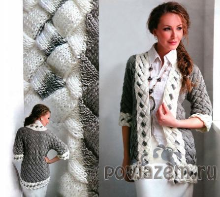 Жакет спицами