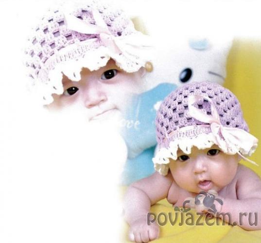 Детская панамка крючком