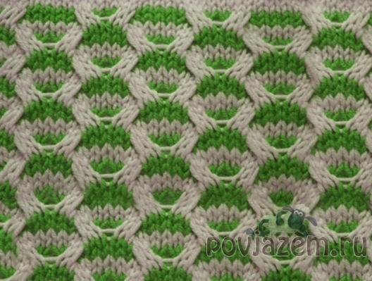 Узор спицами