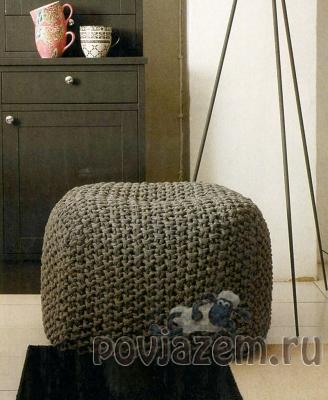 Вязание для дома пуфика