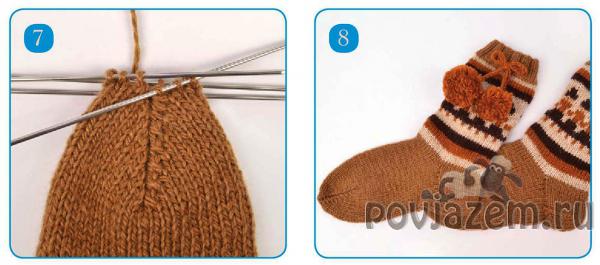 Носки спицами