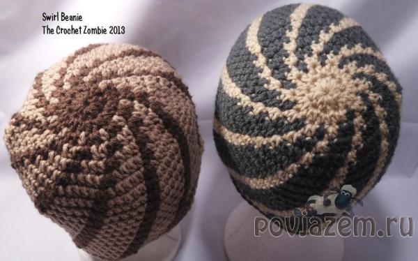 Мужская шапка крючком