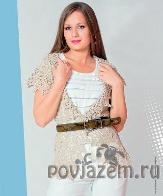 Жилет крючком