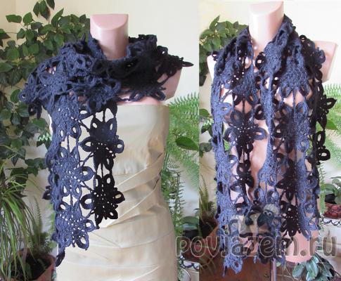 Шарф крючком