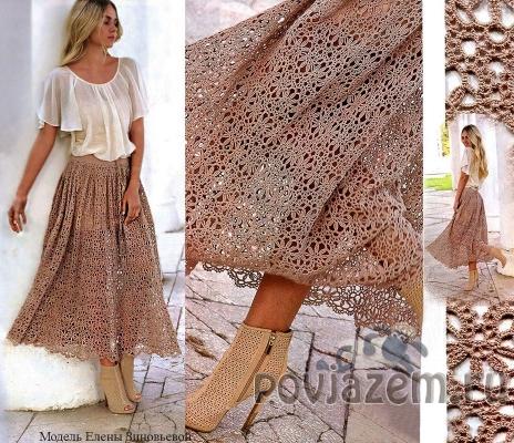 Юбка крючком