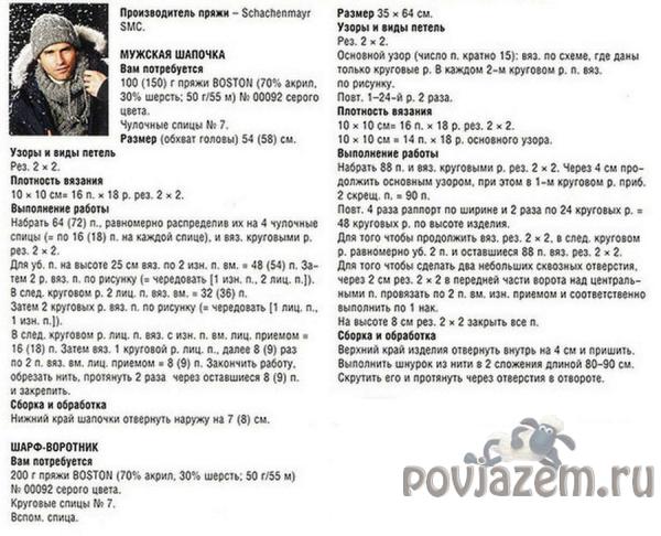 Мужская шапка