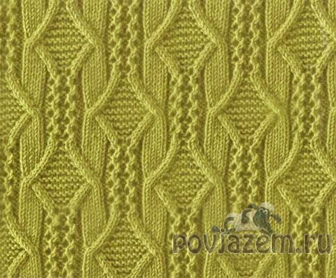 Узор спицами