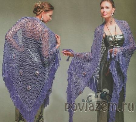 Шаль крючком