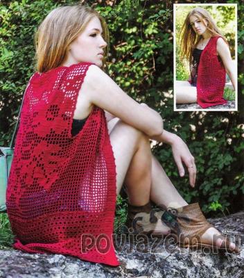 Безрукавка крючком