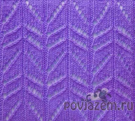 Узор спицами