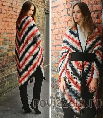 Шаль крючком