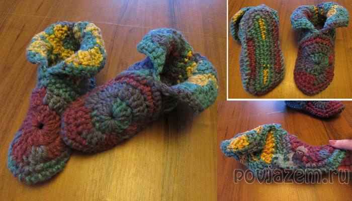 Тапочки крючком