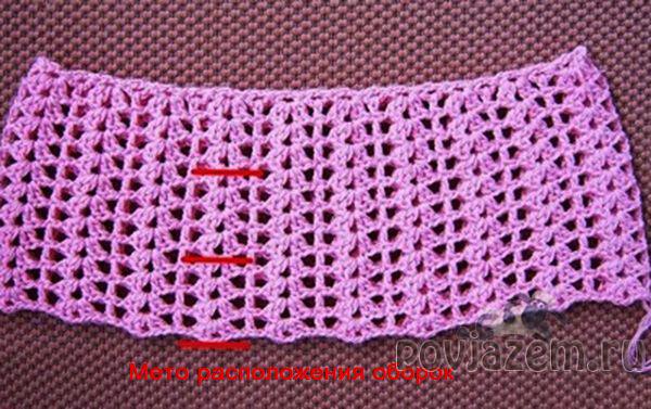 Юбка крючком для девочки