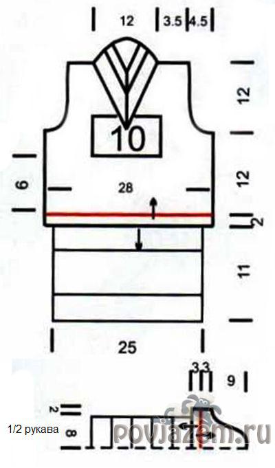 Детский свитер спицами
