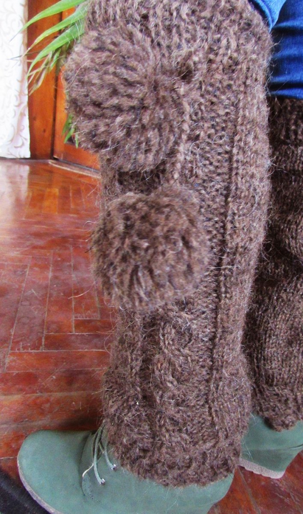 Гетры спицами