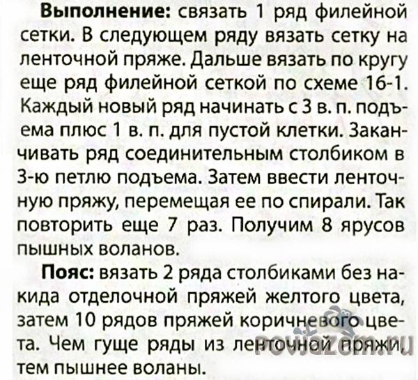 Юбка крючком для девочки