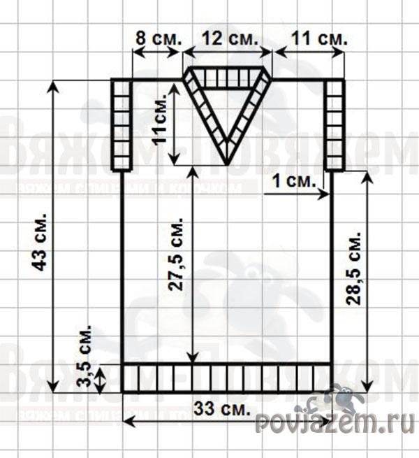 Для мальчика спицами