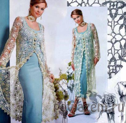 Кардиган крючком