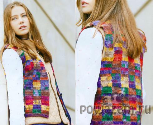 Жилет крючком