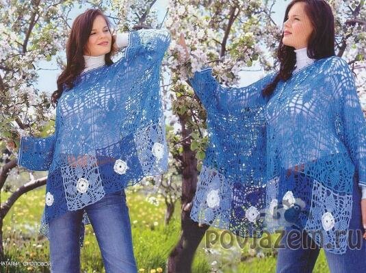 Блуза крючком