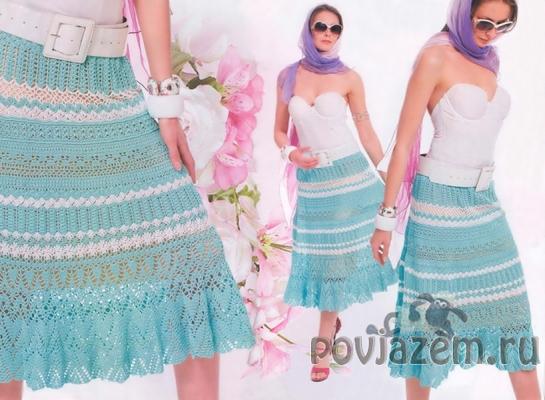 Юбка крючком