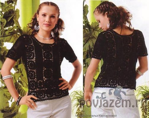 Блуза крючком