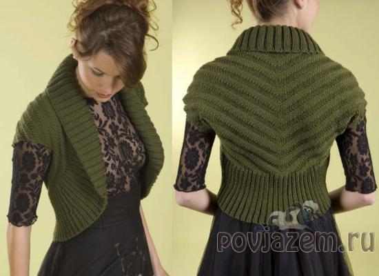 Болеро спицами