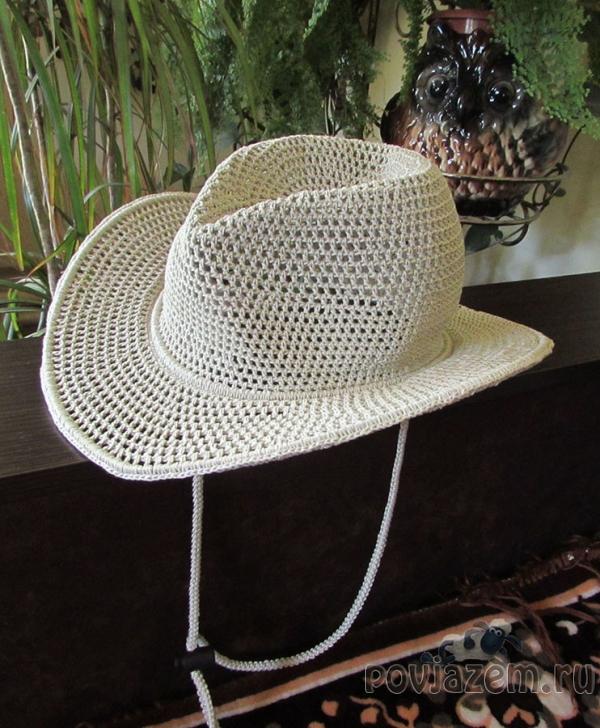 Шляпа крючком