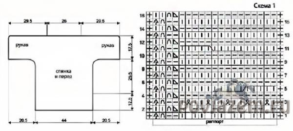 Пуловер схема