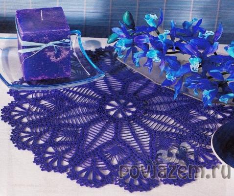 Ажурные салфетки крючком