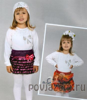Юбка крючком для девочки
