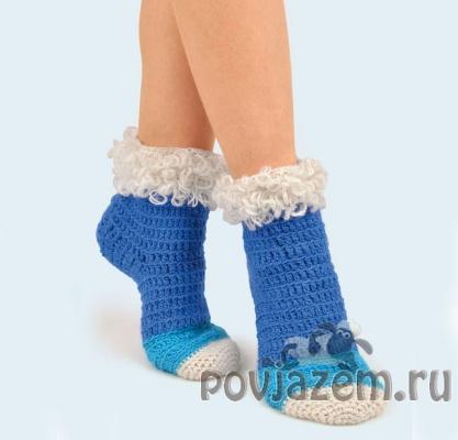 Вязаные носки