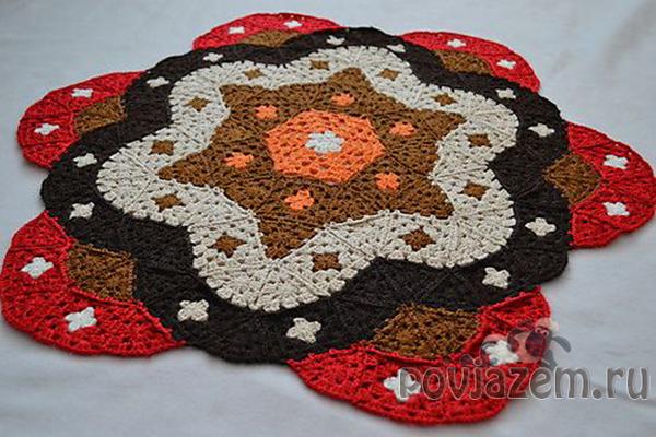 Плед крючком