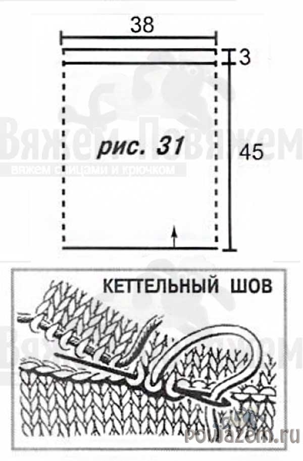 Снуд спицами