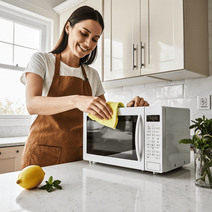 Как быстро почистить микроволновку внутри от жира и запаха в домашних условиях