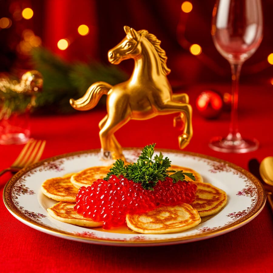 Традиционные блюда на Новый год 2026: что готовить в год Красной Огненной Лошади